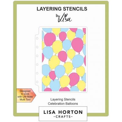 Lisa Horton Crafts Layering Stencils - Celebration Balloons